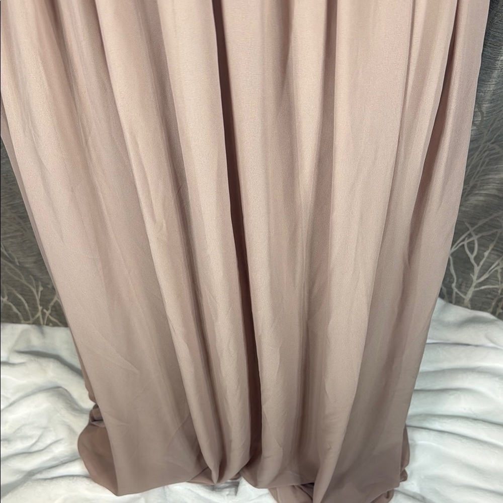 PromGirl Blush Maxi Dress with Sequin Detail Size Large - Picture 6 of 12